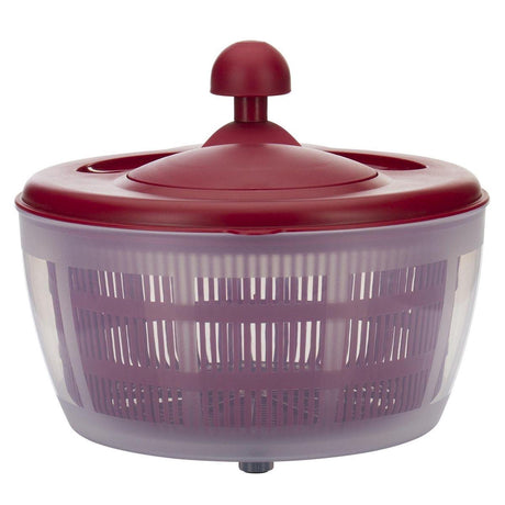 Essoreuse à salade Westmark, capacité : 5 l, ø 26 cm, plastique, sans BPA, fortuna, couleur : rouge transparent, 24322260
