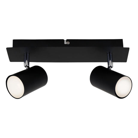 Briloner run - spot de plafond - spots en saillie avec 2 lumières - rotatif - plafonnier - gu10 - max. 40 watts - noir