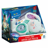 Clementoni bébé lapin peluche interactive aurores boréales