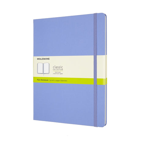 Carnet classique Moleskine - extra large - couverture rigide - vierge - bleu hortensia