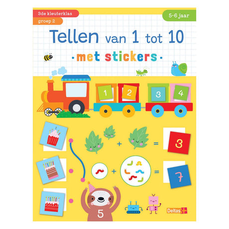 Compter les deltas de 1 à 10 avec des autocollants (5-6 ans)