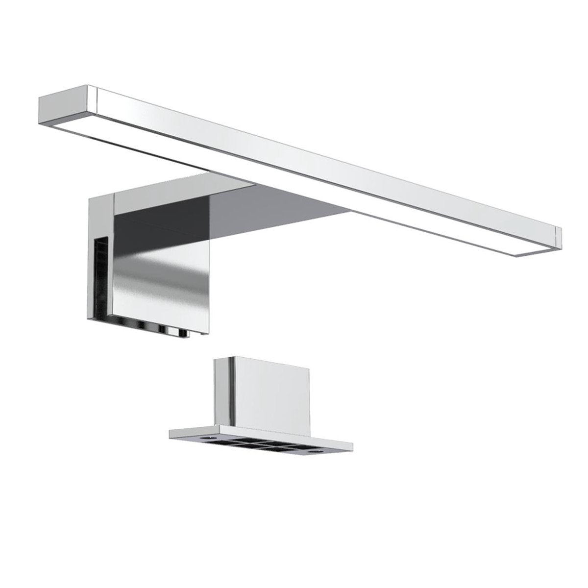 B.K. lumière - lampe miroir LED - éclairage miroir salle de bain - lumière blanc neutre 4 000k - 5w - 550 lm - l: 30cm