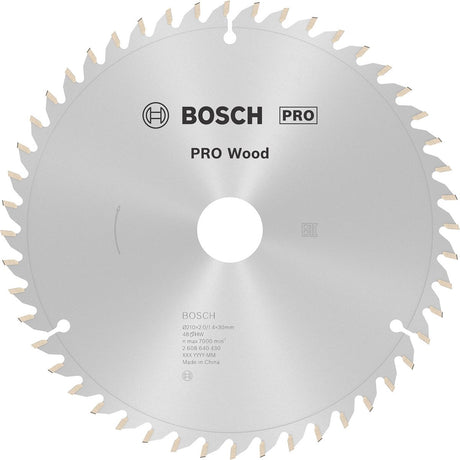 Lame de scie circulaire à bois Bosch Pro, 210 x 2 x 30 mm