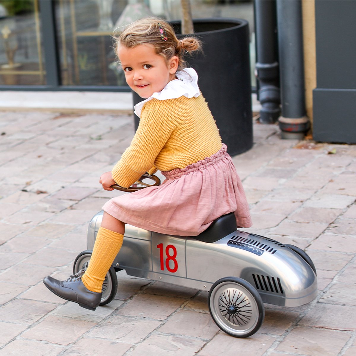 Baghera walking car - audi roadster - 75x35x37cm - conquérir la piste avec style - 18 mois