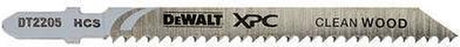 Dewalt dt2216-qz - lames de scie sauteuse pour le travail du bois - 82x2 mm - tige en T - 5 pièces