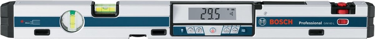 Bosch rapporteur et niveau à bulle gim 60 l (4 piles AA + étui)