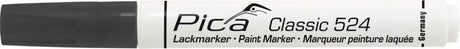 Pica 524 46 marqueur vernis peinture classic industrial - noir - rond 2-4 mm