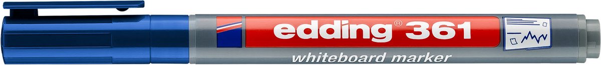 Edding -361 marqueur pour tableau bleu 1er 1 mm 4-361003