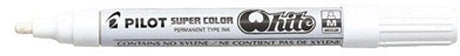 4230 12 x feutre pilot super * marqueur peinture rond 2mm * blanc * sc-w-m