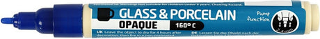 Crétiv Company Glass and Porcelain Start -Cover - Bleu foncé