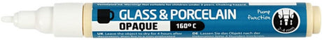 Société Creativ https: www.cchobby.nl épaisseur de ligne de marquage pour verre et porcelaine-2-4-mm-opaque-white-1-piece