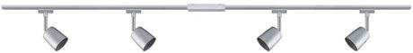 Paulmann urail rail spot cover starter set gu10 max. 4x10w dimmable 230v chrome mat, chrome