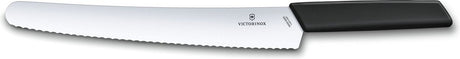 Couteau à pain moderne suisse Victorinox - 26cm - acier inoxydable plastique pp - noir