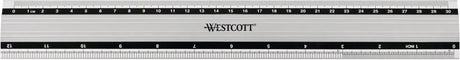 Règle Westcott - 50 cm 19 pouces - aluminium - avec antidérapant - ac-e10193