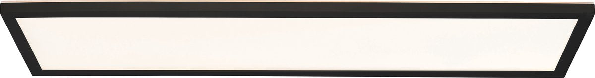 Brilliant sorell - plafonnier salle de bain - led 24w - cct - dimmable - télécommande - noir et blanc