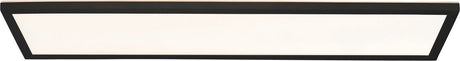 Brilliant sorell - plafonnier salle de bain - led 24w - cct - dimmable - télécommande - noir et blanc