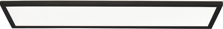 Brilliant milton - plafonnier salle de bain - led 24w - 4000k - ip44 - noir et blanc