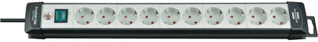 Brennerstuhl multiprise premium-line 10 prises noir gris clair 3m h05vv-f 3g1.5