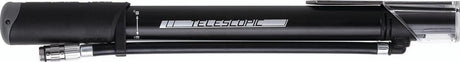 Mini pompe à vélo télescopique Bbb cycling traveler - petite pompe à vélo avec manomètre - stable et puissante - noir - bmp-53