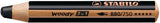 Stabilo Woody 3 en 1 - crayon de couleur multi-talents - noir