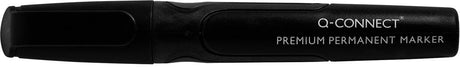 Marqueur permanent Q-connect premium, 3 mm, pointe ronde, noir 10 pièces