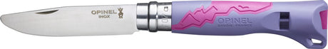 Couteau de poche junior outdoor Opinel n°07 - acier inoxydable - violet