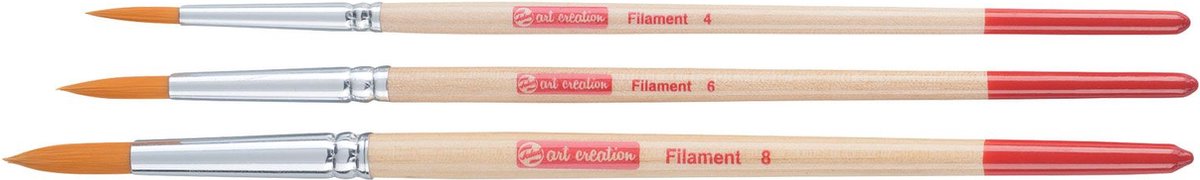 Talens art création tac pinceaux aquarelle polyest 3x