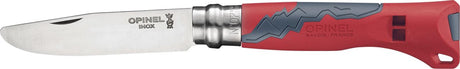 Couteau de poche junior outdoor Opinel n°07 - acier inoxydable - rouge
