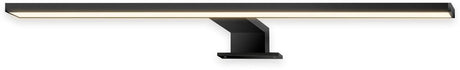 B.k.licht briloner Thin - Éclairage de miroir LED - Lumière blanc chaud - Lampe de miroir - à serrer ou à visser - noir - 50x10,5x4 cm