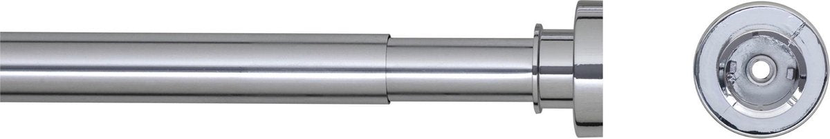 Rideau de douche en peau de sceaux télescopique 125-220 cm de couleur chromée