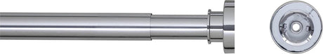 Rideau de douche en peau de sceaux télescopique 125-220 cm de couleur chromée