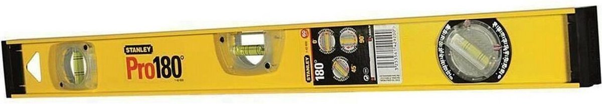 Niveau à bulle Stanley i-beam 600mm 3l avec fiole 180°