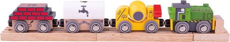 Construction de train en bois Bigjigs avec chargement