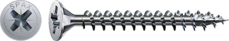 Vis universelle Spax, 5 x 40 mm, 360 pcs, filetage total, tête fraisée, empreinte cruciforme z, 4cut, yellox - 8000000288265
