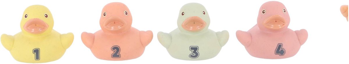 Jeu de canards en caoutchouc bioplastique Jipy 8 pièces | 3 pièces
