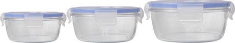 Récipient à ratio actif Luminarc pure box - verre - rond - set-3