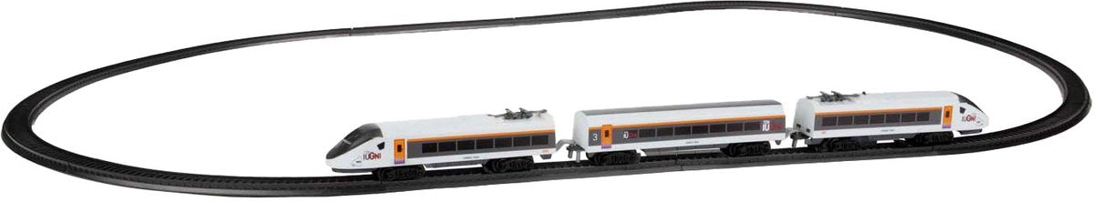 Toi-toys train set rails électriques à grande vitesse, 15 pièces.