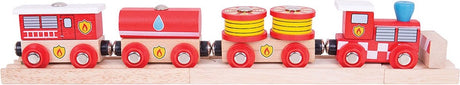 Train de pompiers en bois Bigjigs