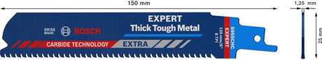 Bosch 3x lame de scie alternative Expert Thick Robust Metal S 955 CHC - 260...