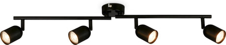 Briloner - spot en saillie - plafonnier rotatif - raccord gu10 - - 70,5 x 8 x 11 cm - noir