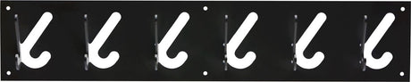 Gispen 1x6 - portemanteau - noir - 60 cm de large