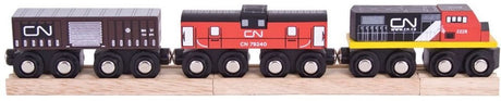 Train CN en bois Bigjigs, 5 pièces