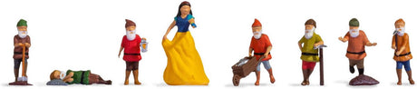 Nor 15803 h0 Blanche-Neige et les sept nains figurines peintes