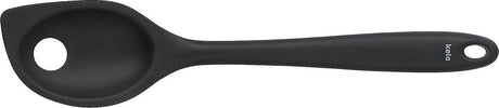 Kela cuillère à mélanger avec trou, silicone, noir - | à Tom