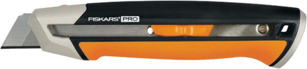 Fiskars carbonmax - couteau universel - 25mm - poignée souple ergonomique - corps en métal