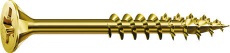 Vis universelle Spax, 5 x 100 mm, 90 pièces, filetage partiel, tête fraisée, empreinte cruciforme z2, 4cut, yellox - 8000000288180