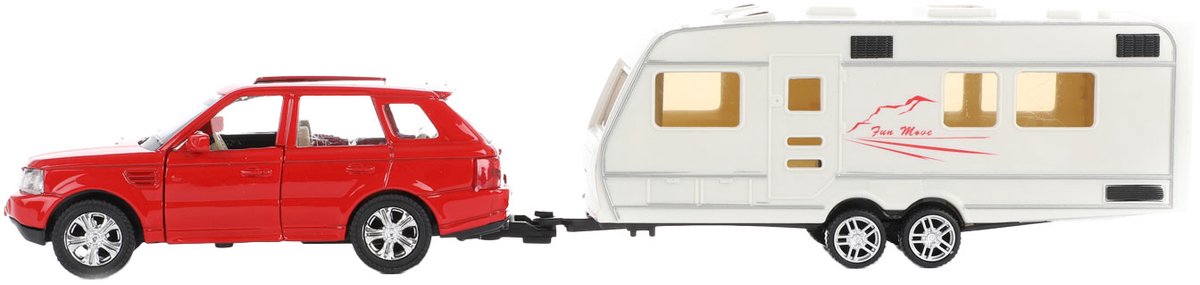 Toi-toys voiture reculée avec caravane 1:48