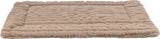 Trixie tapis de salon lonni velours côtelé marron clair