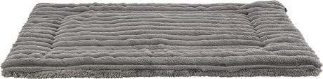 Tapis de salon Trixie lonni velours côtelé gris