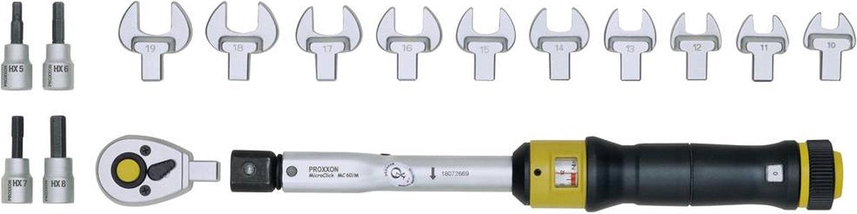 Proxxonindustrial - clé dynamométrique microclick mc 60 multi 12-60nm 3 8 (5 20) * - pr23341